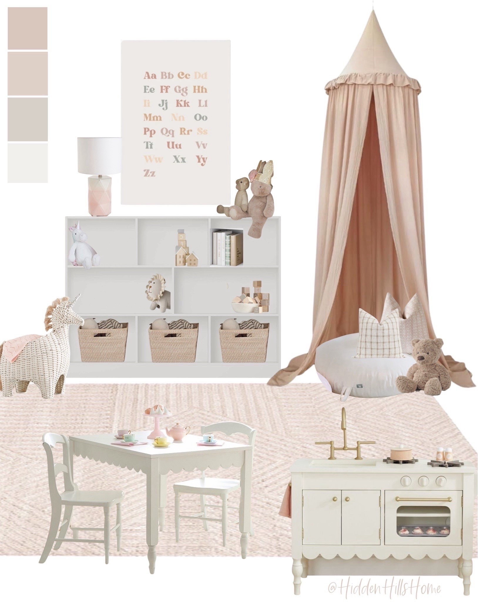 Girls playroom mood board, cute girls playroom design, pink playroom decor, kids room design #modern-transitional #playroom #girls 



#LTKKids #LTKHome #LTKSaleAlert
