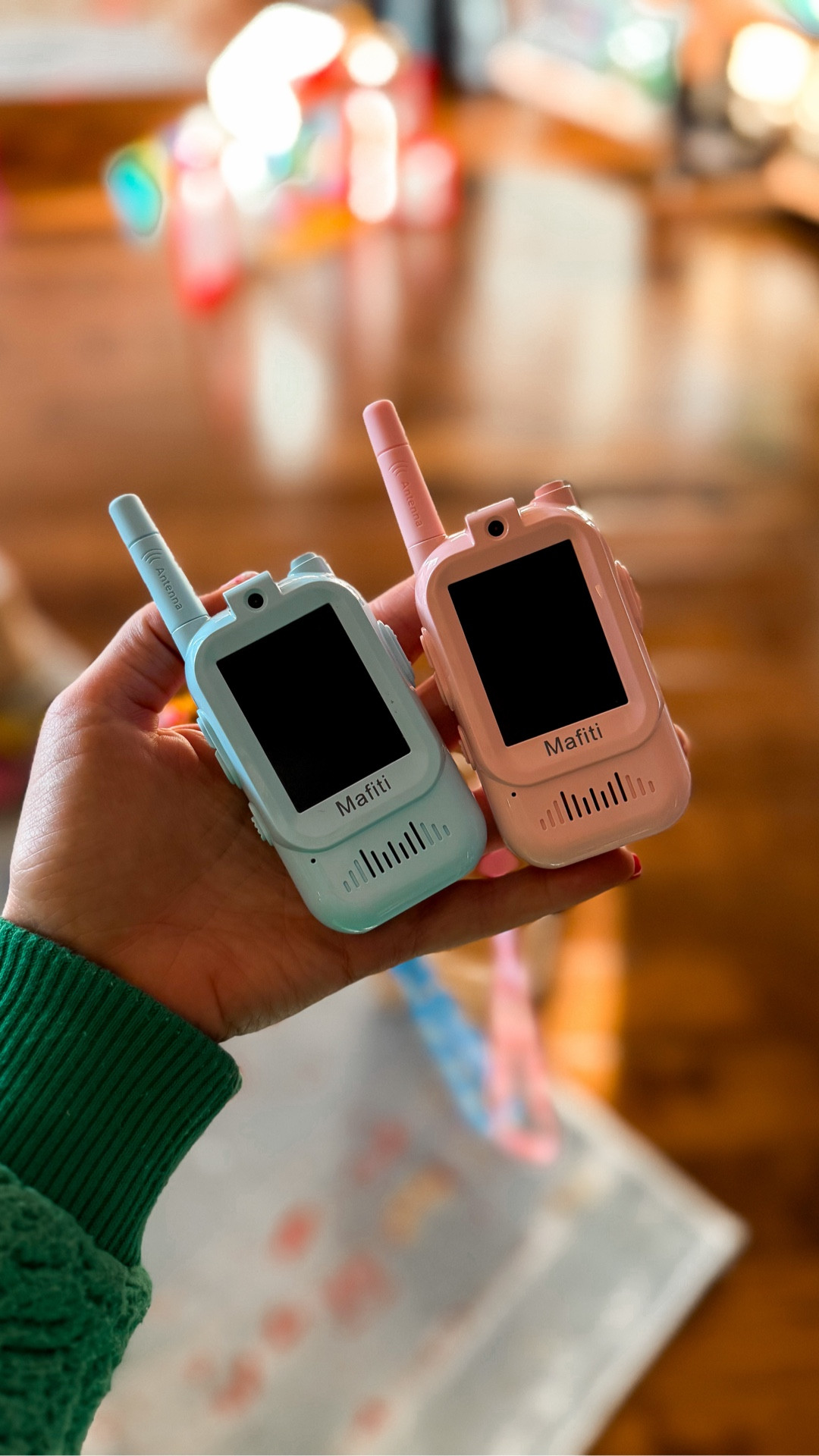 The coolest gift idea
Video walkie talkies 🎥 
Come in solids and mixes and on sale on Amazon under $30 

#LTKFindsUnder50 #LTKGiftGuide #LTKKids