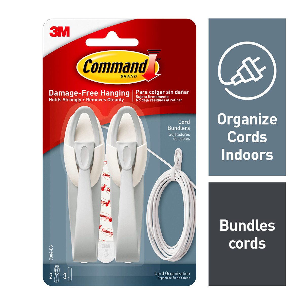 Command Cord Bundlers White Pkg/2 | The Container Store