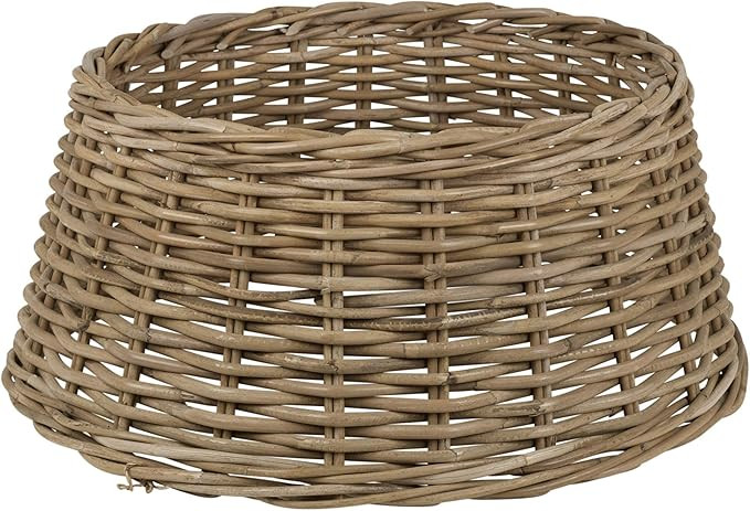 Large Christmas Tree Wicker Skirts Natural Bamboo (Natural Bamboo) | Amazon (UK)
