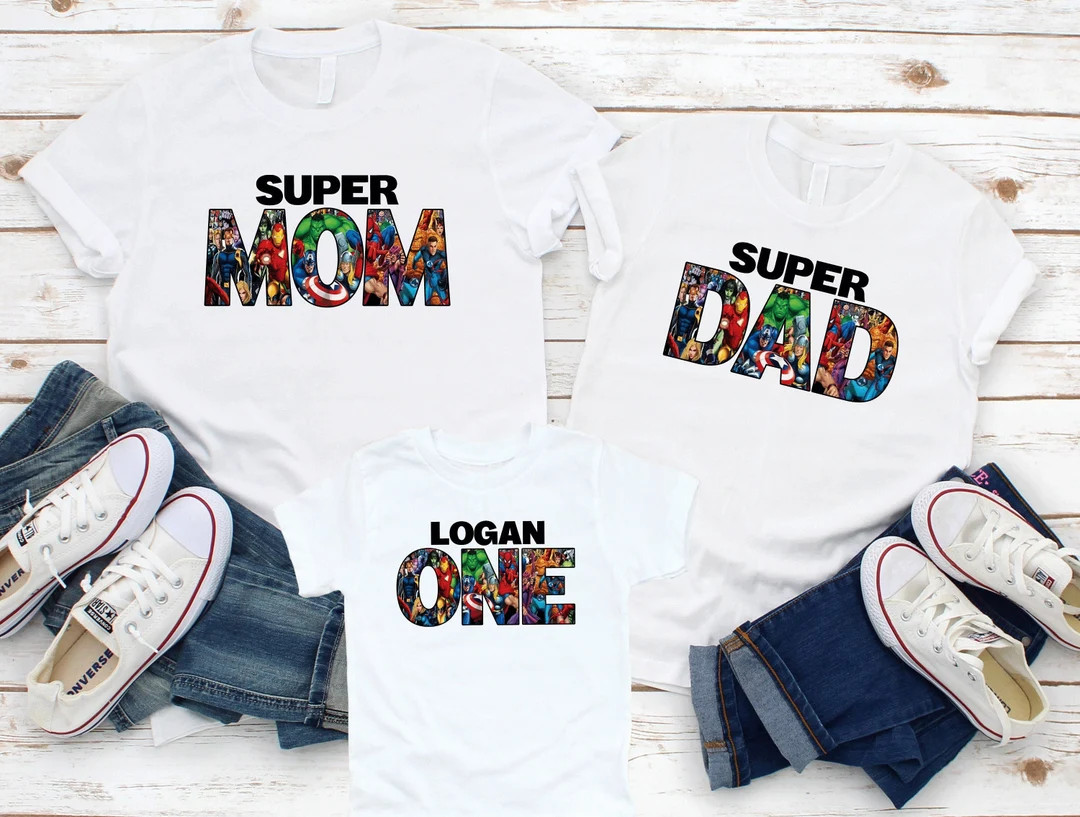 Superhero Shirt, Superhero Birthday Party, Birthday Superhero, Matching Family T-shirt, Superhero... | Etsy (US)