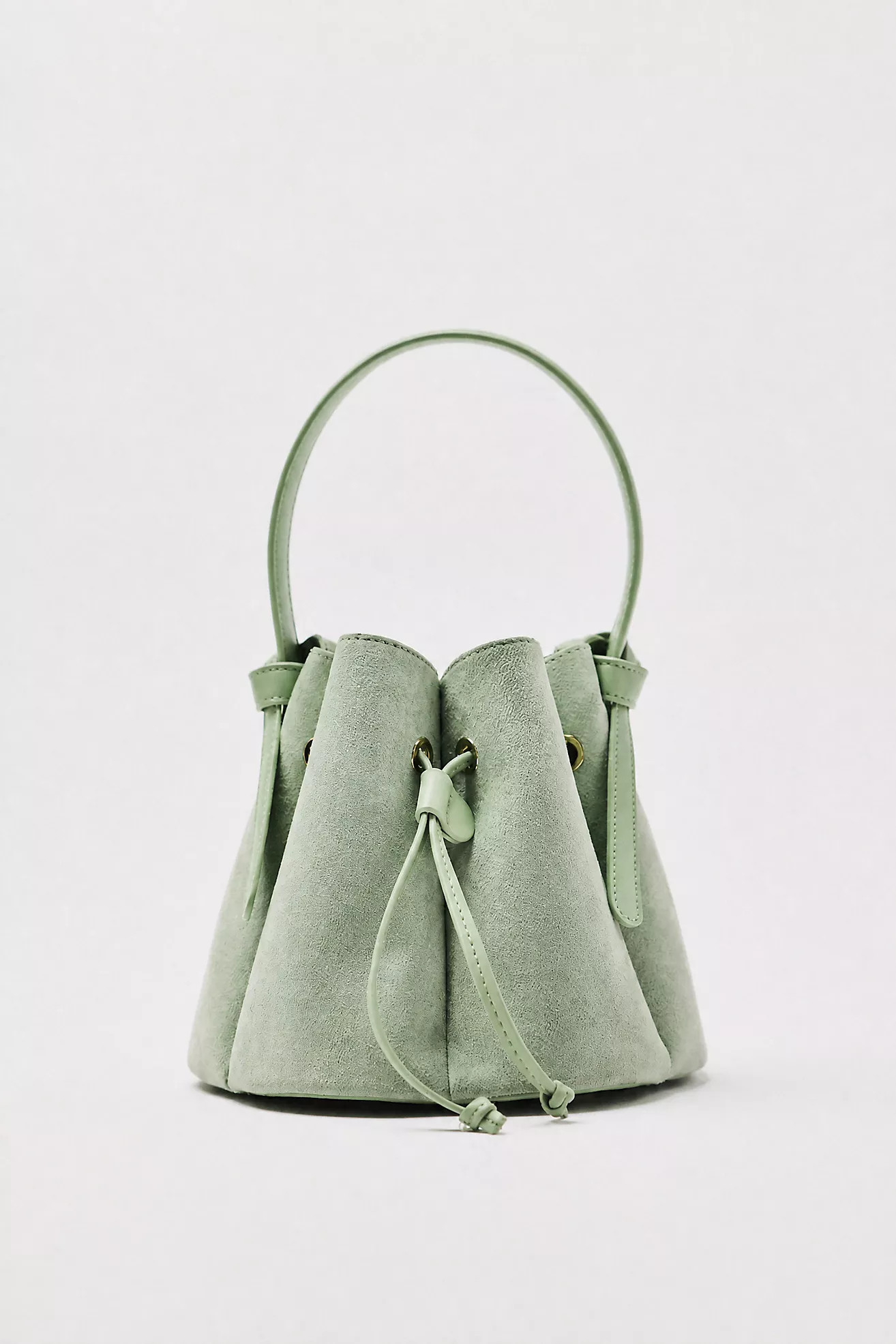 Melie Bianco Laguna Cinched Mini Faux-Suede Bucket Bag | Anthropologie (US)