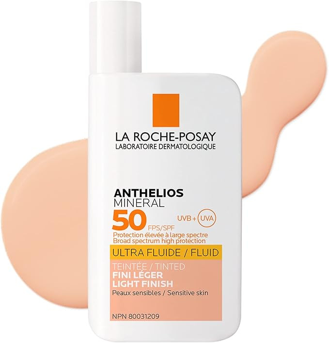 La Roche-Posay Face Sunscreen, Anthelios TINTED MINERAL Ultra-Fluid SPF 50 Lotion UVA-UVB Sun Pro... | Amazon (CA)