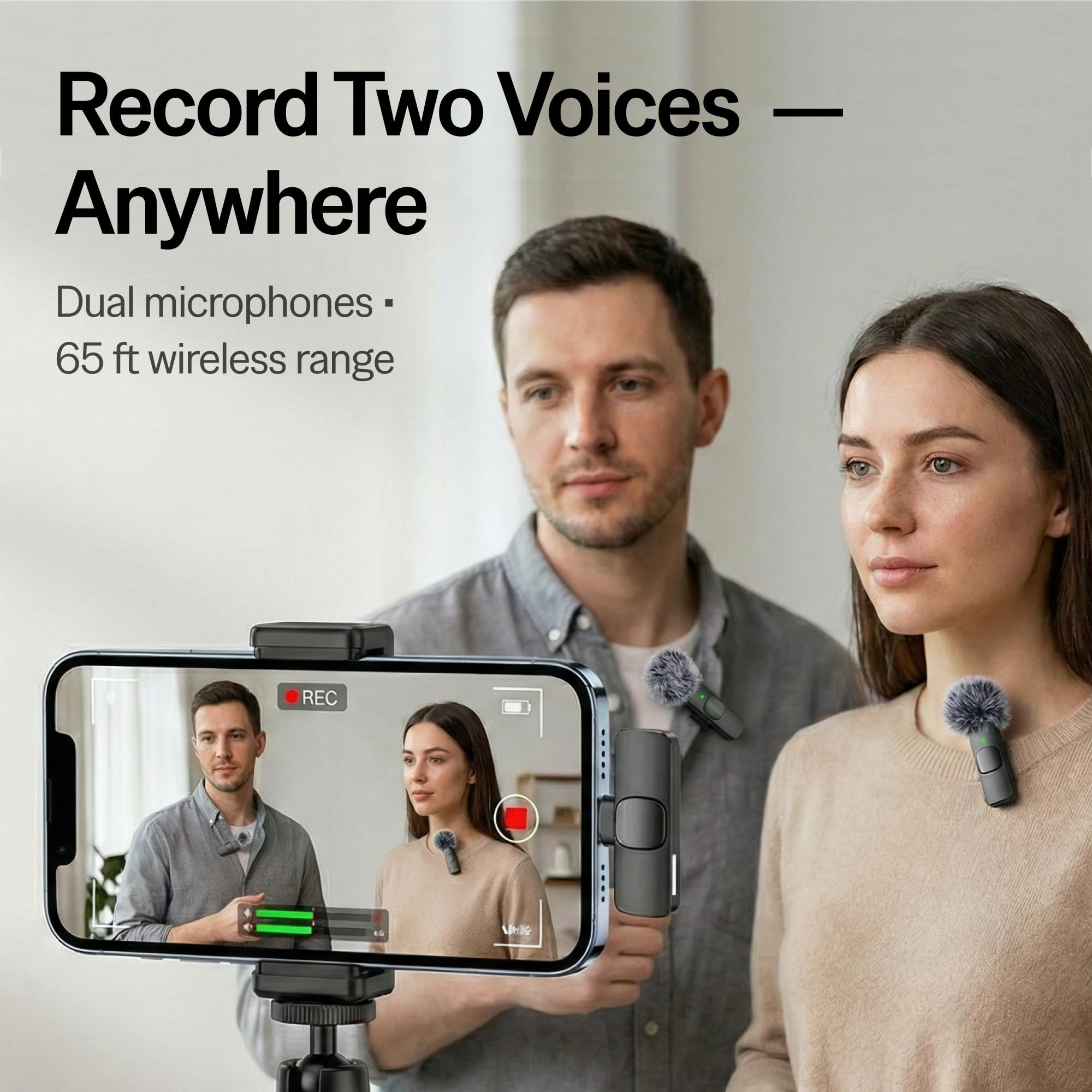Mini Mic Pro (Latest Model) - Wireless Mini Microphone for iPhone, iPad, Android - 2 Pack Lavalie... | Amazon (US)