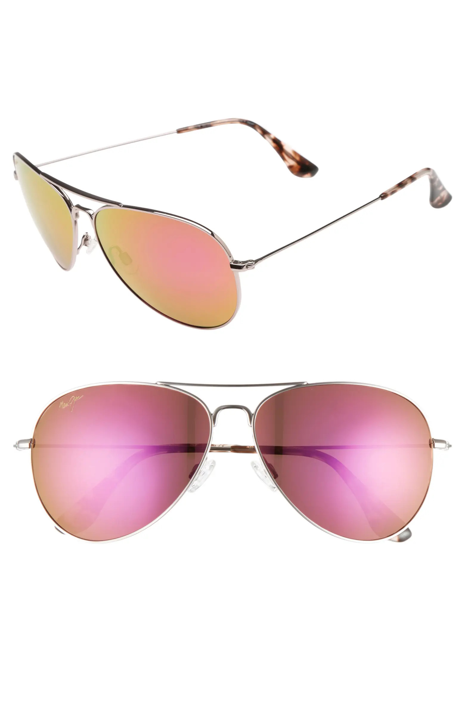 Maui Jim Mavericks 61mm PolarizedPlus2® Aviator Sunglasses | Nordstrom | Nordstrom