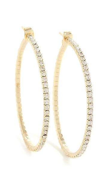 Holiday Party Delicate Hoops | Shopbop