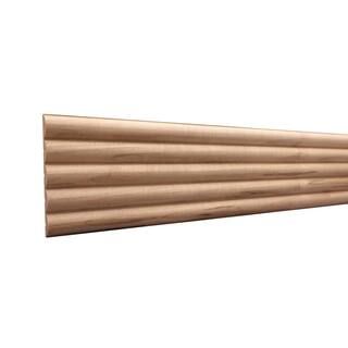 Ornamental Mouldings 5 in. x 0.438 in. x 96 in. Ambrosia Wood Large Bead Panel Moulding 1544-8FTW... | The Home Depot