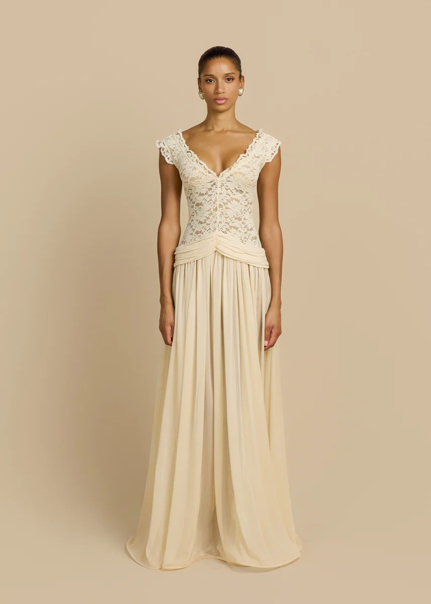 ARABELLA DRESS BEIGE | ARCINA ORI