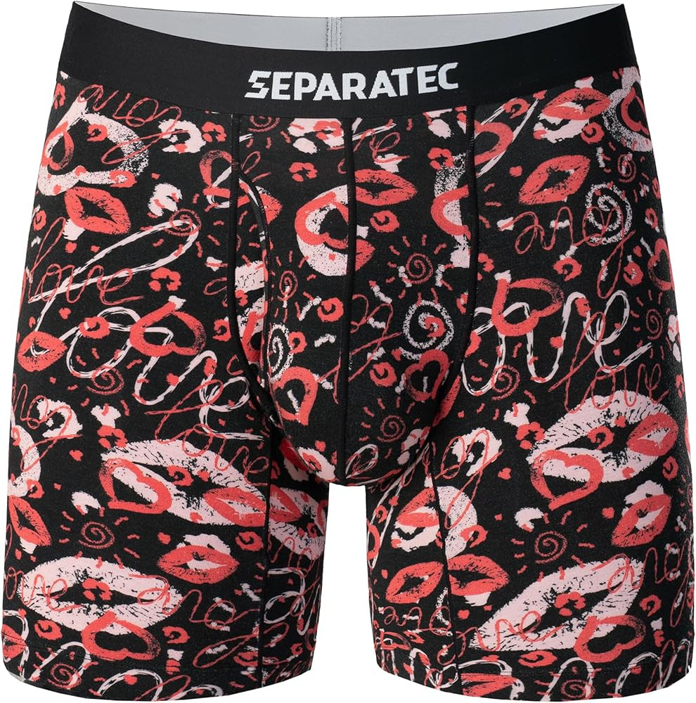Separatec Valentines Day Mens Underwear with Pouch for Balls, Cooling Boxer Briefs Moisture Wicki... | Amazon (US)
