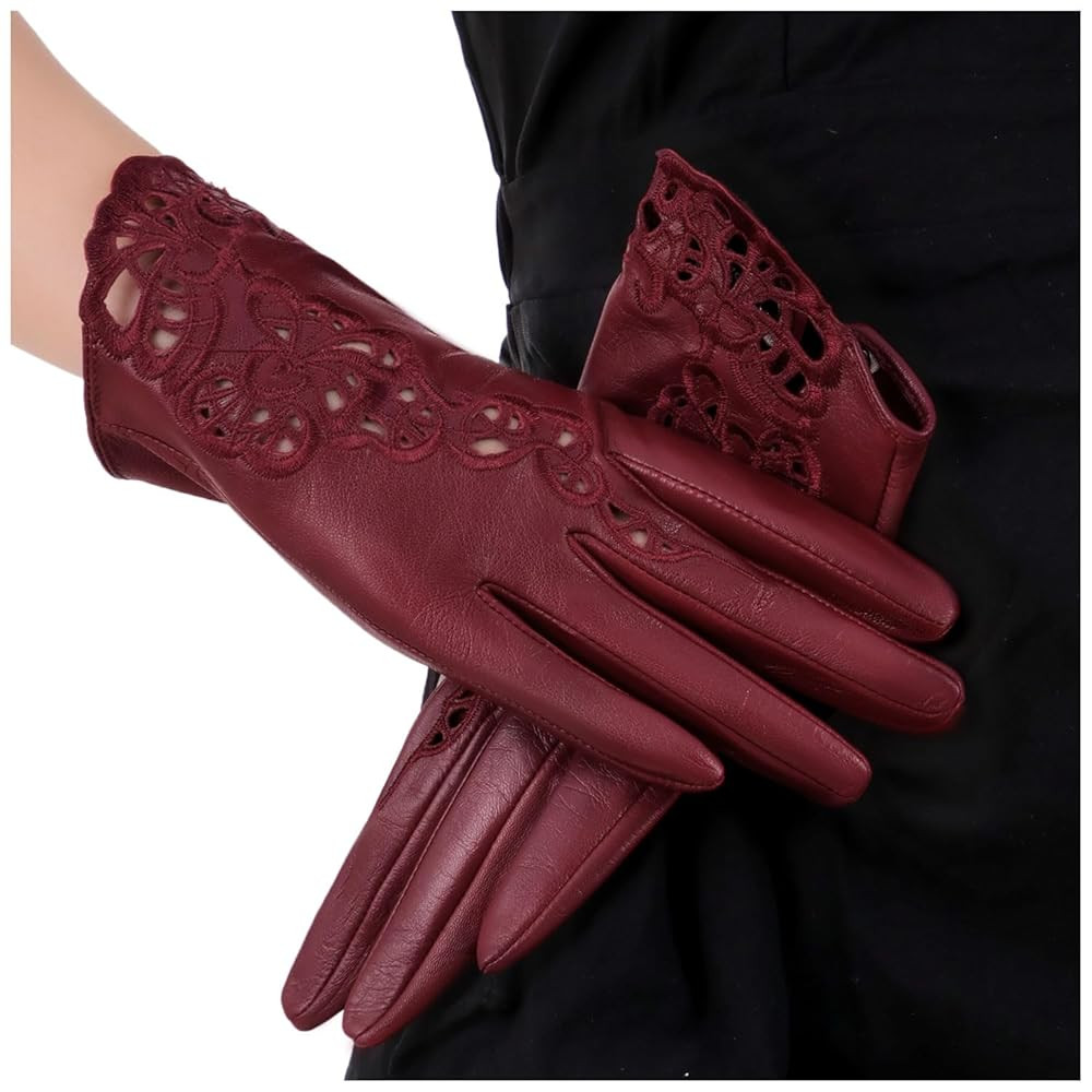 FIORETTO Womens Genuine Leather Driving Gloves Touchscreen Unlined Sheepskin Ladies Driving Glove... | Amazon (US)