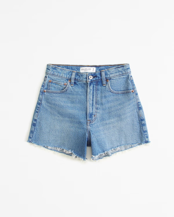 High Rise 90s Cutoff Short | Abercrombie & Fitch (US)