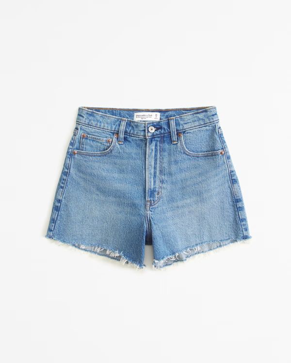 Women's High Rise 90s Cutoff Short | Women's 20% Off Select Styles | Abercrombie.com | Abercrombie & Fitch (US)