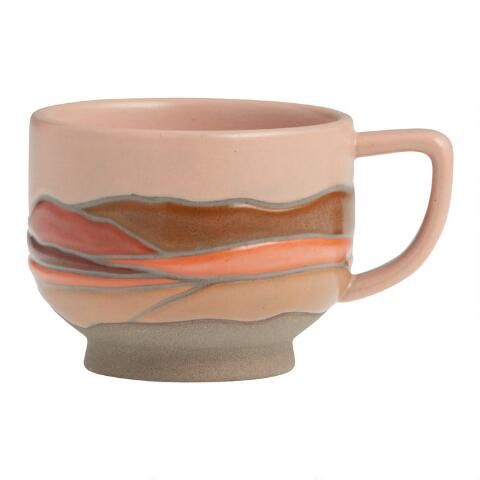 Kolor Me Koby Wax Resist Landscape Ceramic Mug | World Market