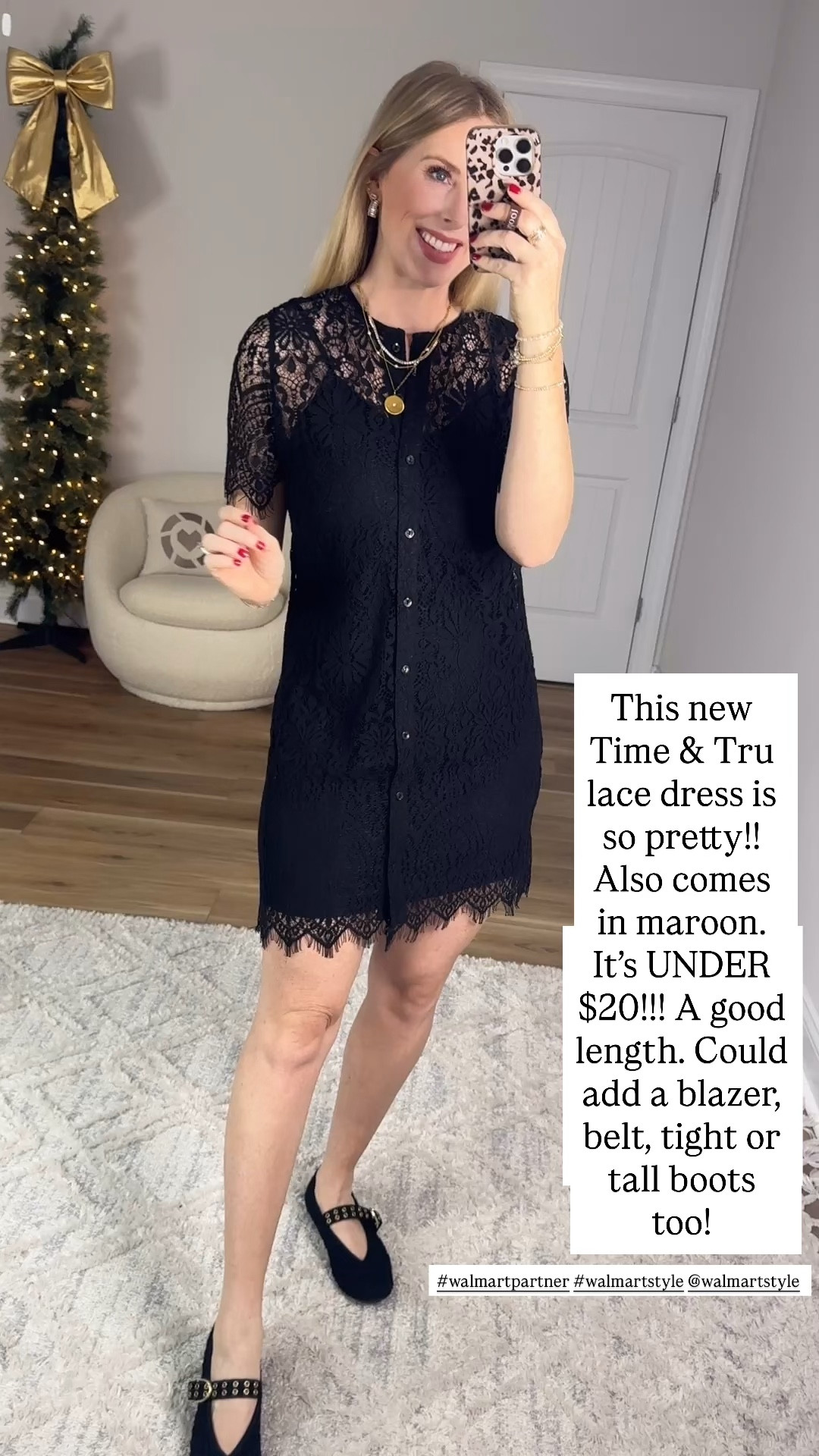 Weekend Walmart Wins try-on
Time & Tru lace mini dress-
Small 

#walmartpartner #walmartstyle @walmartstyle

#LTKdayinmylife #LTKFindsUnder50