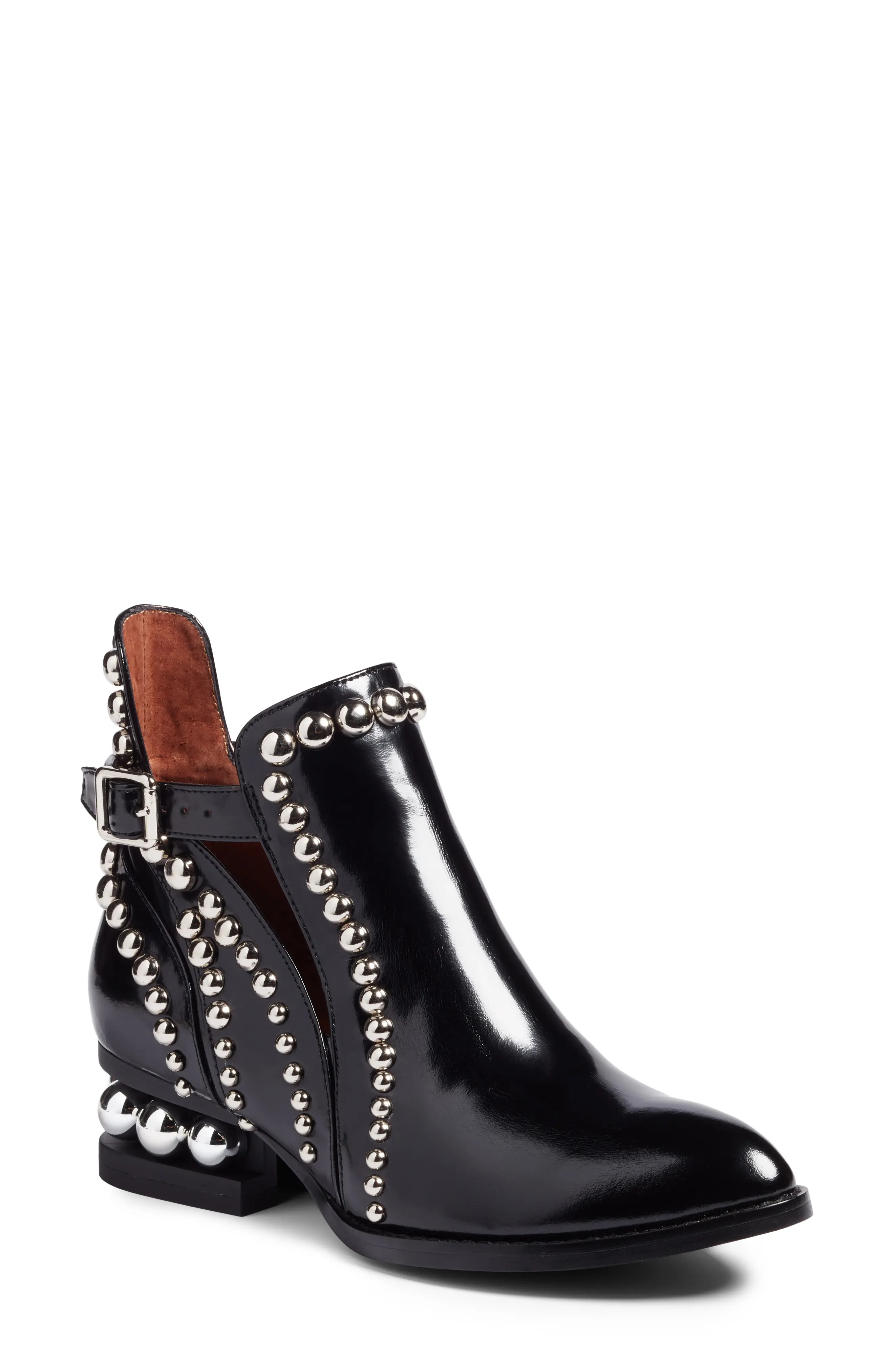 Women's Jeffrey Campbell Rylance Studded Bootie, Size 6 M - Black | Nordstrom