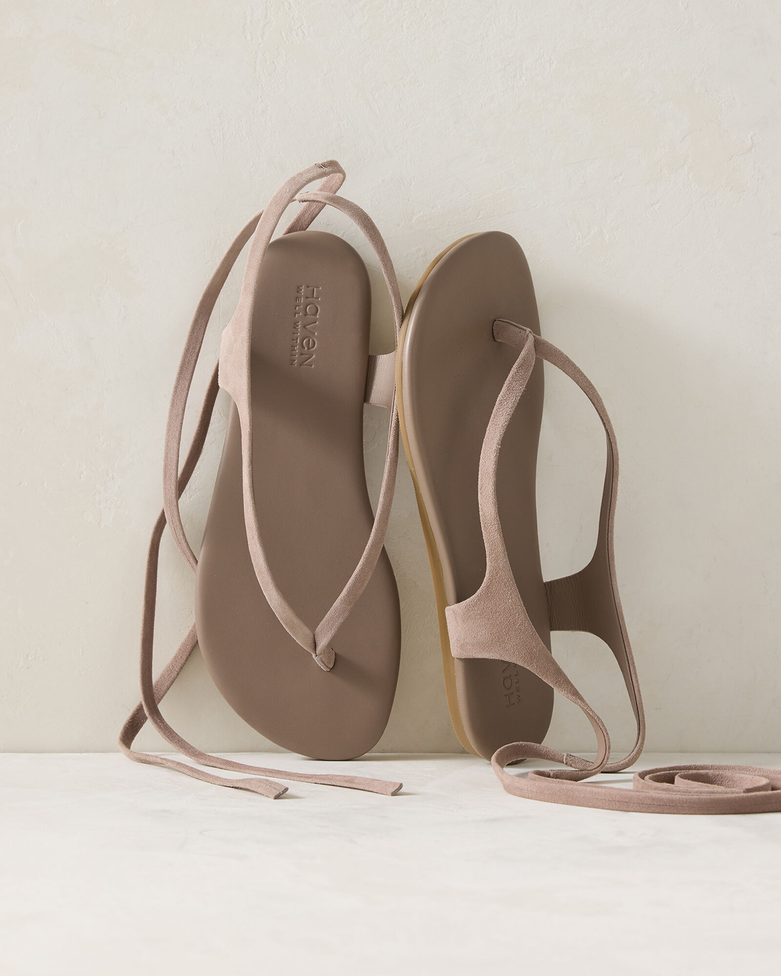 Suede Wrap-Up Thong Sandals | Haven Well Within