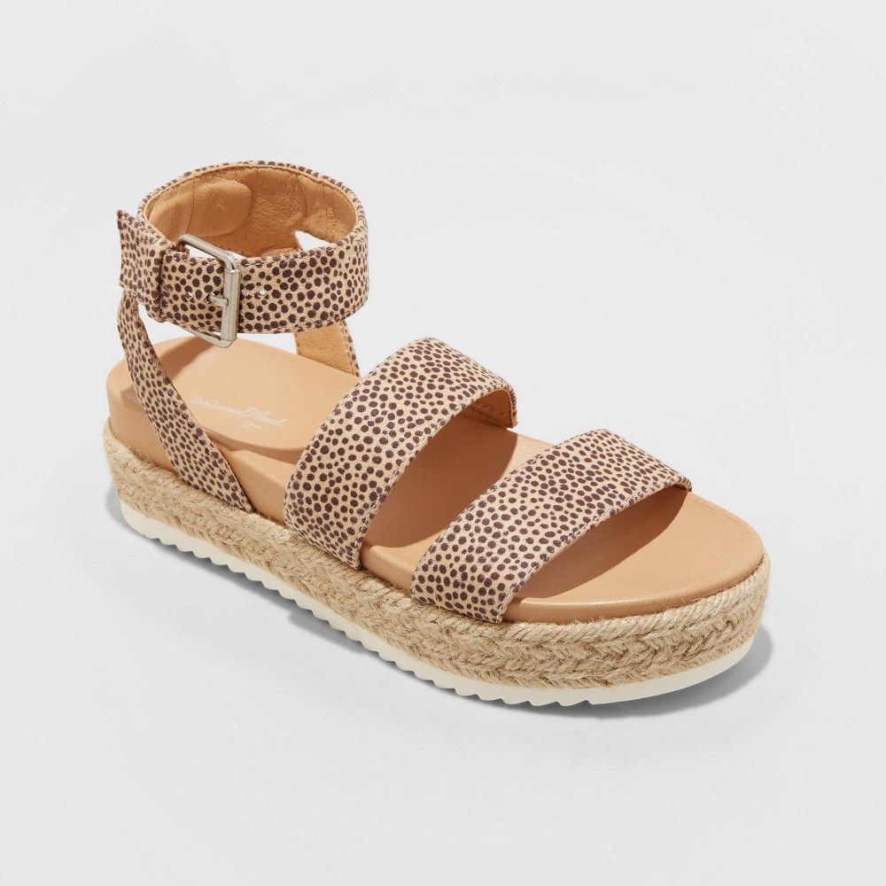 Women's Annie Platform Sandals - Universal Thread™ Brown | Target