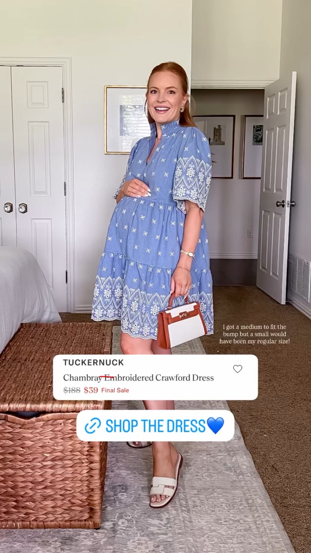 tuckernuck embroidered dress Blue Seersucker Embroidered James Dress