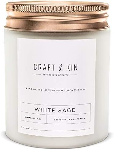 White Sage Candle | Wood Wicked Candles | Sage Candles for Cleansing House | 8 oz 45 Hour Burn, S... | Amazon (US)