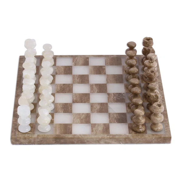 Saunemin Wrought Studio™ Handmade Stone Chess | Wayfair North America