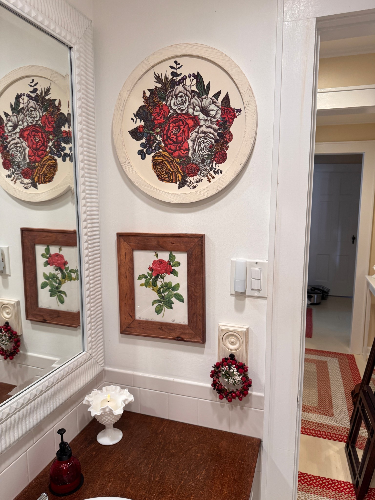 I created my own art for my bathroom when I couldn’t find anything else I liked. I used Iron It was an easy project and a fun way to decorate with flowers.🌺 #DIYcrafts #homedecor

#LTKHome