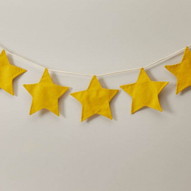 WALL PENNANT, STARS | Indigo (CA)