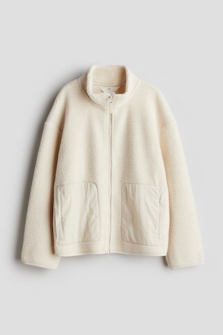 H & M - Teddy Fleece Jacket - Beige | H&M (US + CA)