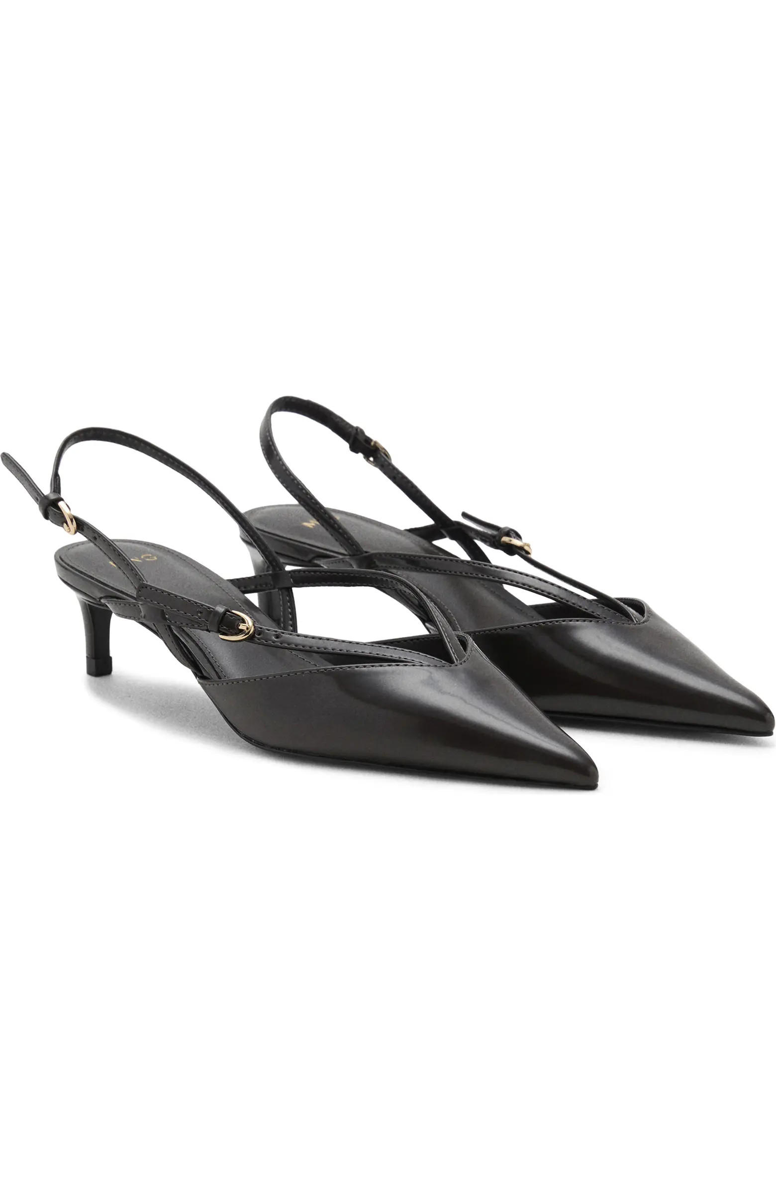 Infinity Slingback Pointed Toe Kitten Heel Pump (Women) | Nordstrom