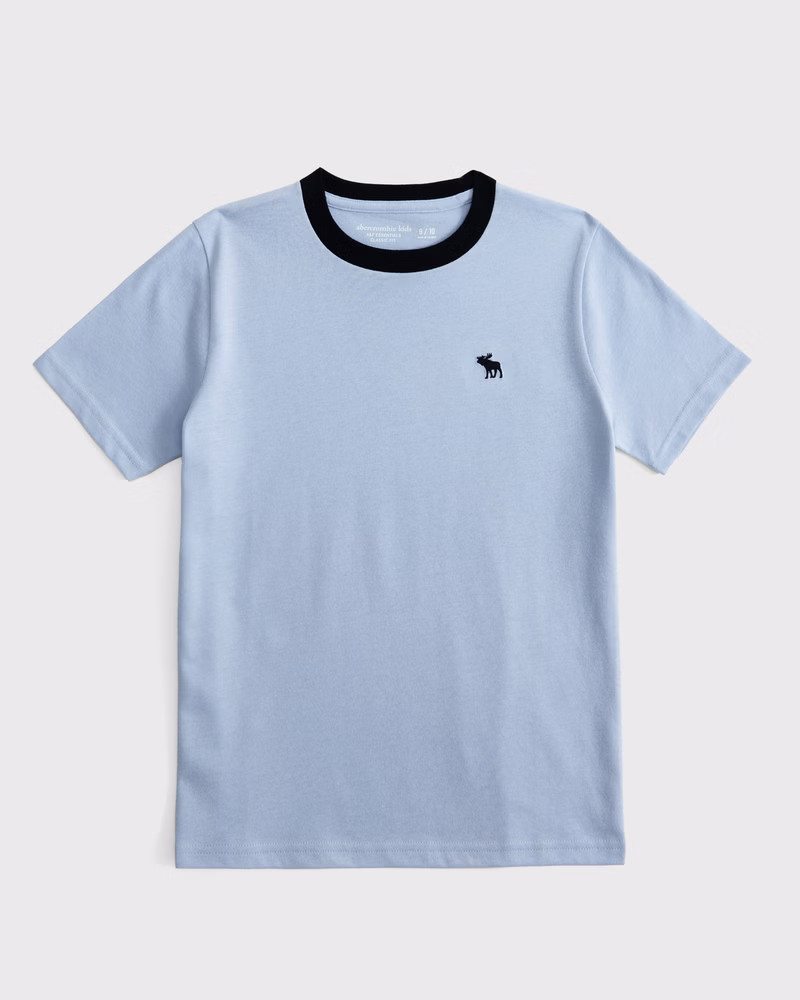 boys essential icon crew tee | boys tops | Abercrombie.com | Abercrombie & Fitch (US)