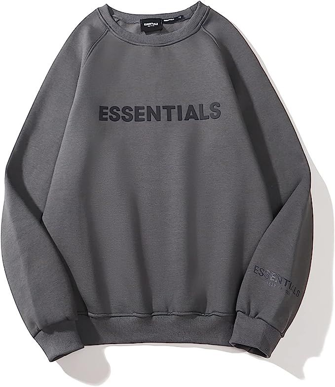 Fear Of God Essential Hoodie Men'S and Women'S Fashion Sweater Logo Printing Loose Soft and Comfo... | Amazon (US)