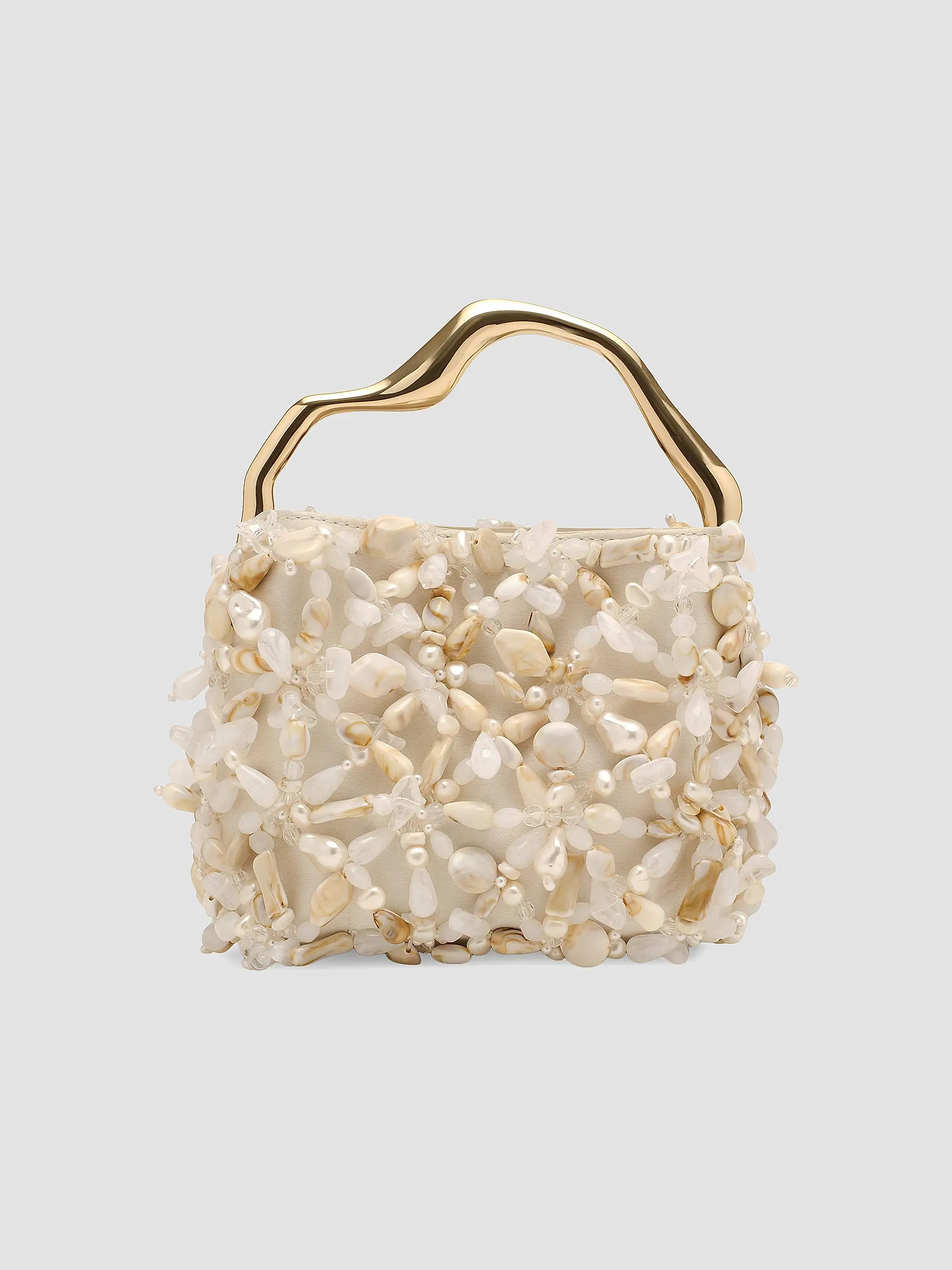 Cult Gaia Solene Mini Beaded Top Handle Bag | Saks Fifth Avenue | Saks Fifth Avenue