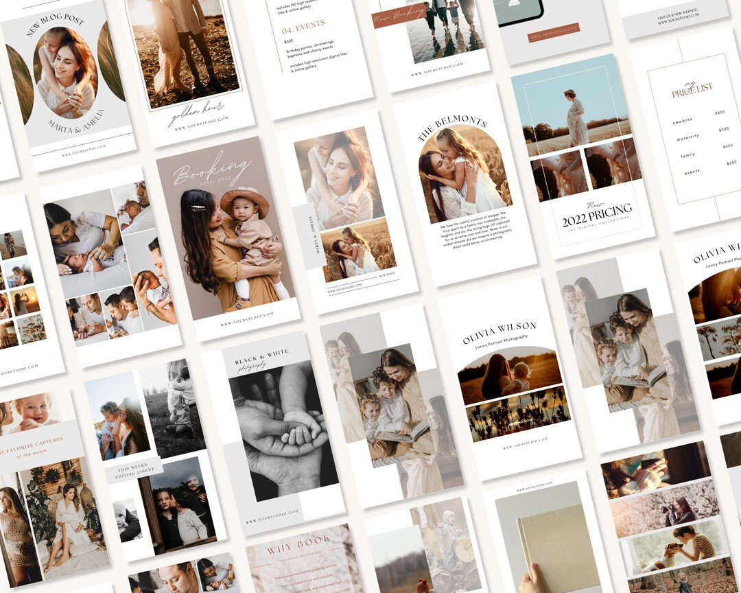 100 Instagram Stories for Photographers Canva Template - Etsy | Etsy (US)