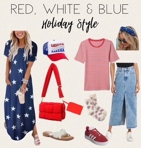 Red, White & Blue Style | 4th of July | Memorial Day Fashion | Over 40 Womenn

#LTKOver40 #LTKItBag #LTKStyleTip