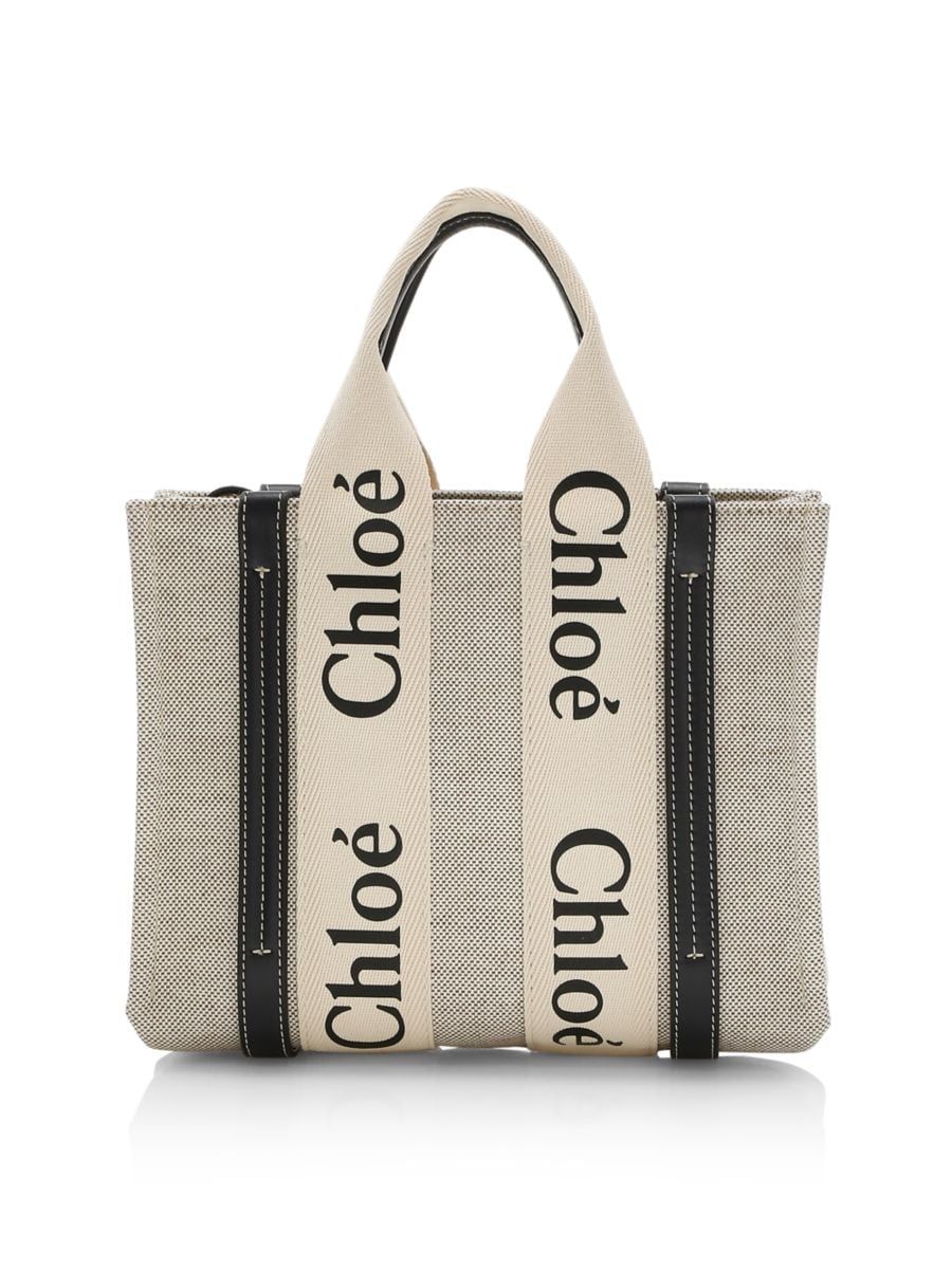 Chloé Small Woody Canvas Tote | Saks Fifth Avenue