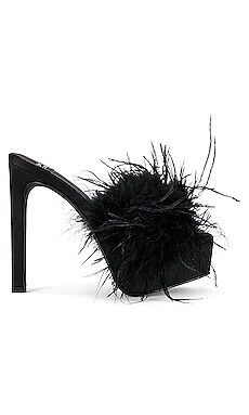 Jeffrey Campbell Infatuate Platform Mule in Black Satin Black from Revolve.com | Revolve Clothing (Global)