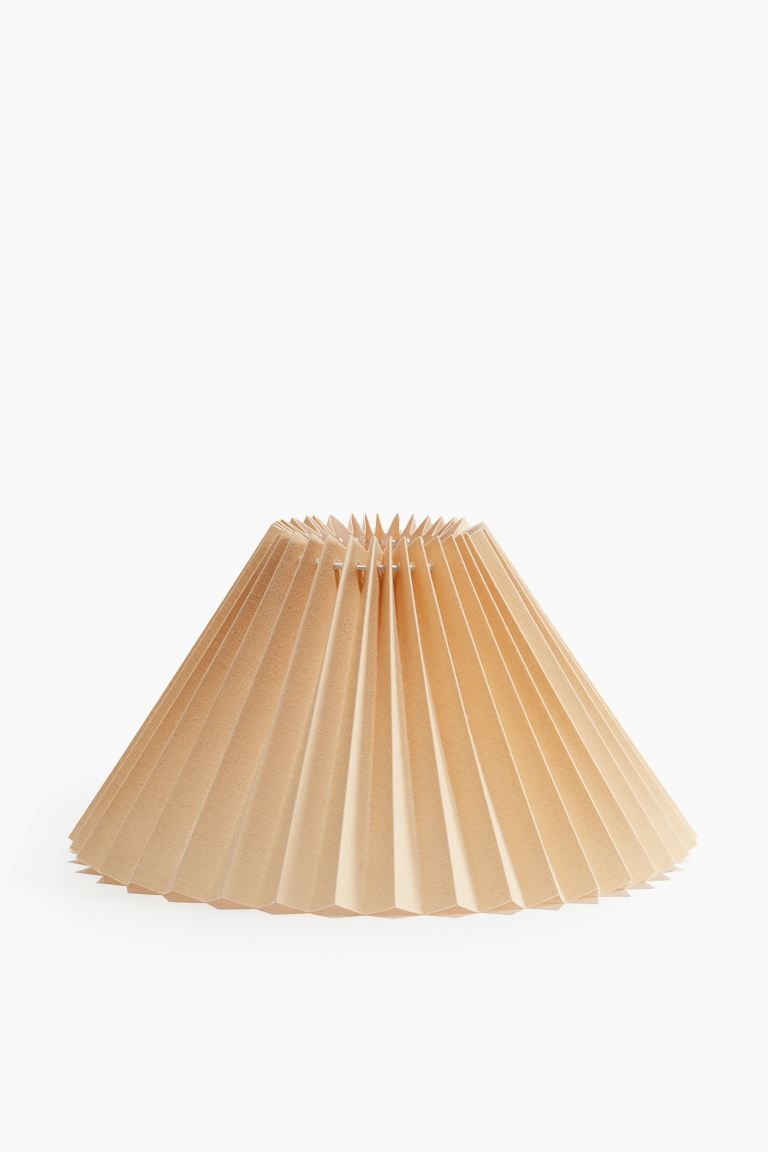 Pleated Lampshade - Light beige - Home All | H&M US | H&M (US + CA)
