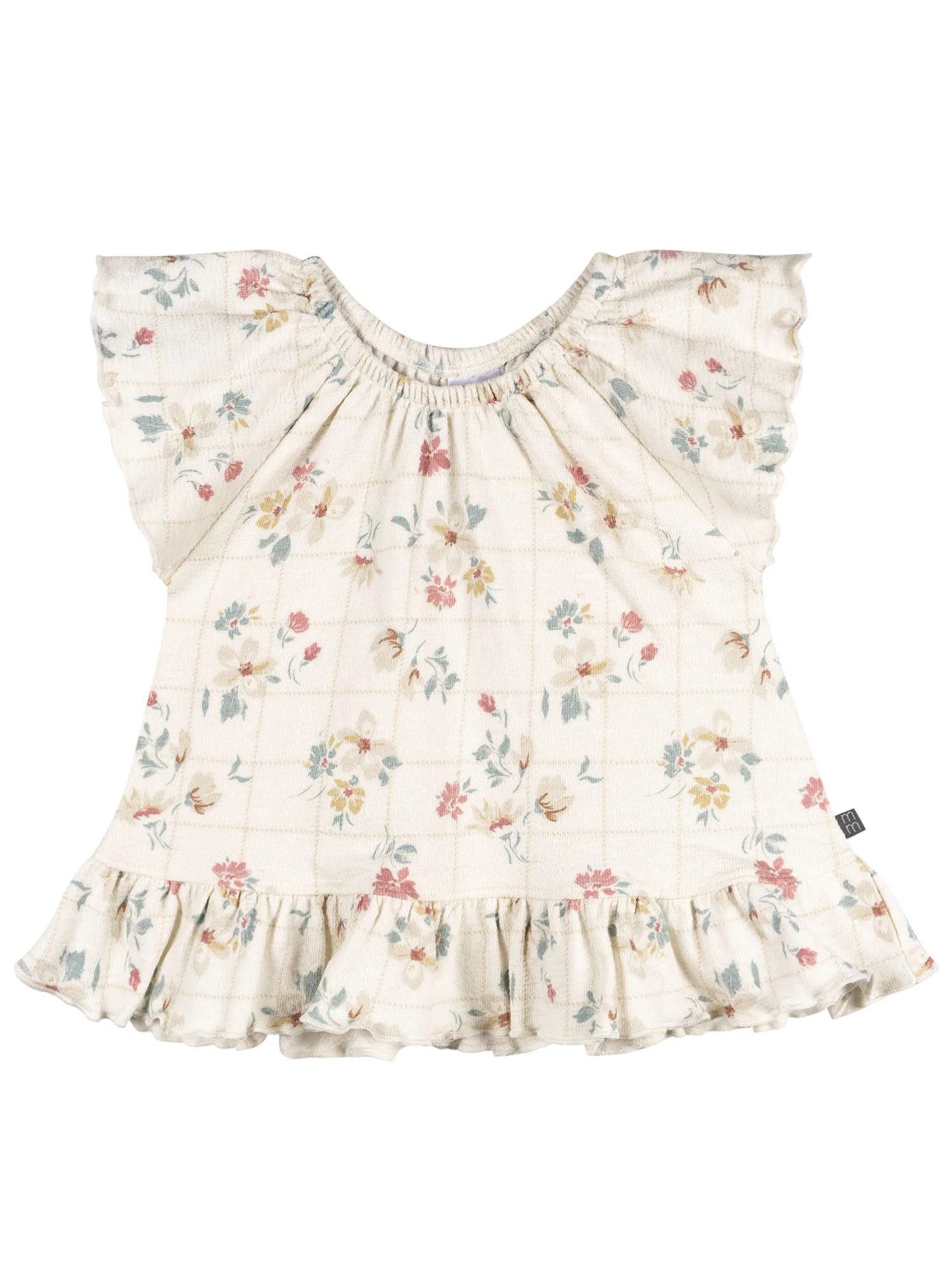 Modern Moments by Gerber Baby and Toddler Girl Peplum Flutter Sleeve Top, Sizes 0/3 Months - 5T | Walmart (US)
