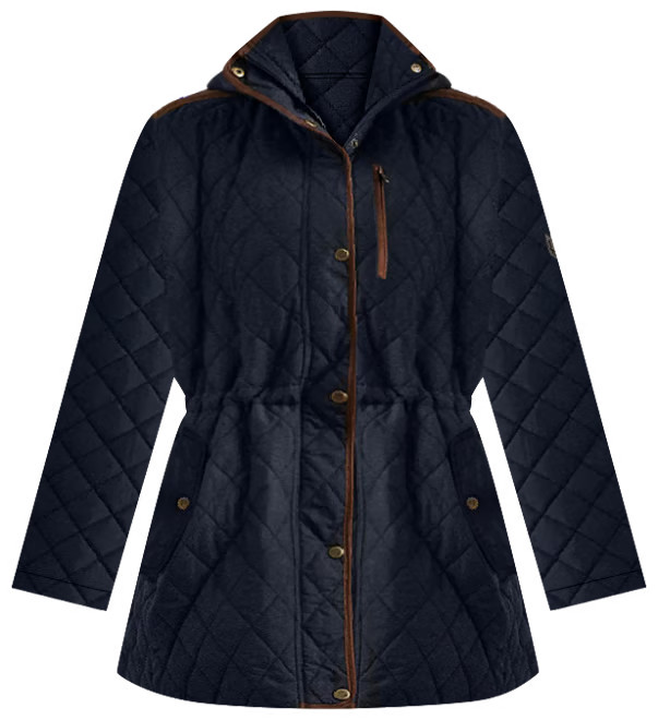 Plus Size Hooded Quilted Anorak Coat | Macy's