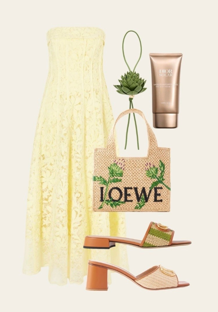 Wedding guest dress, Chelsea Flower Show dress, summer dress 🌷 Luxury spring wardrobe and accessories. Raffia shoes, feminine style.

#LTKspring #LTKwedding #LTKuk