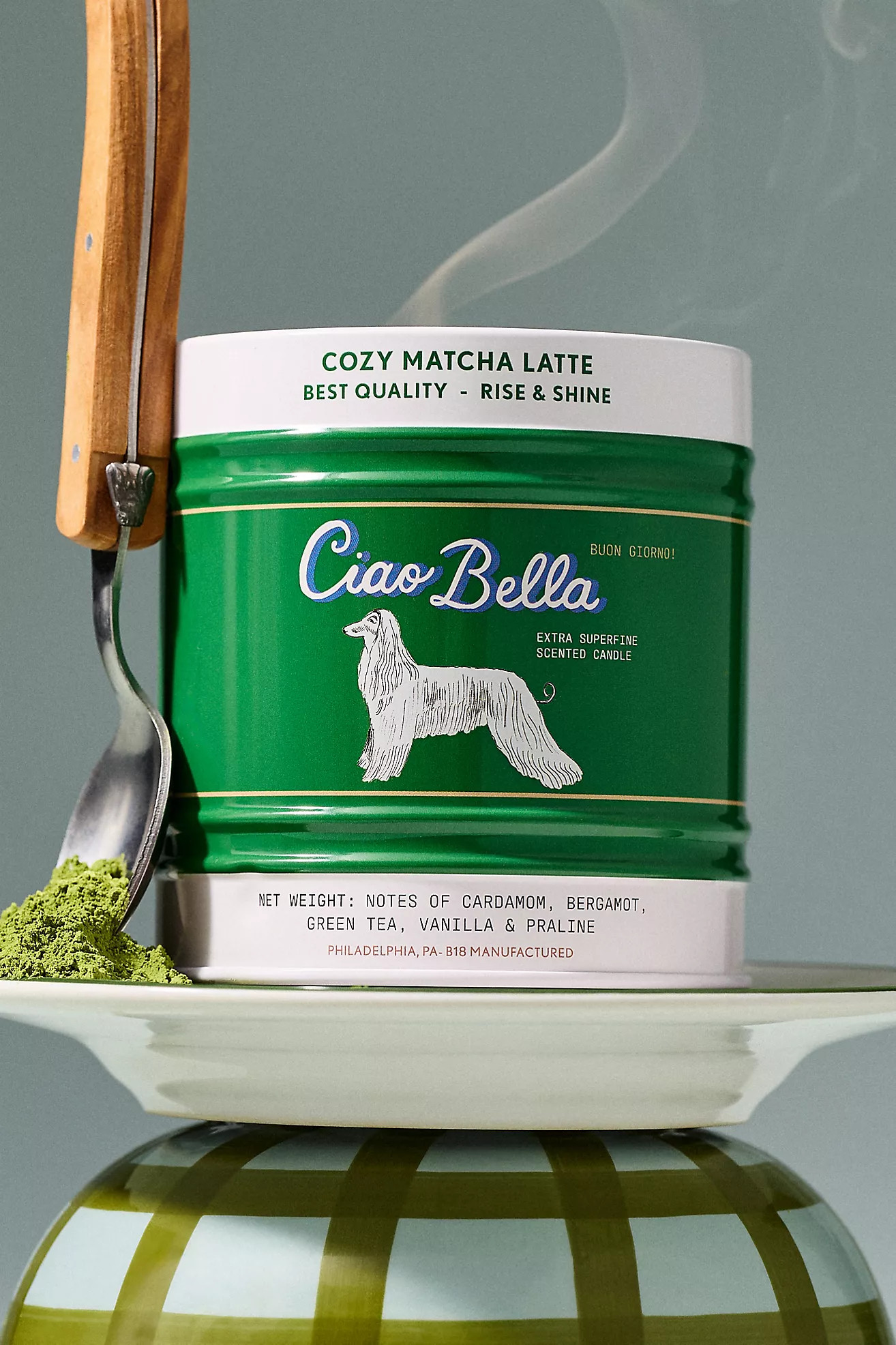 Ciao Bella Gourmand Cozy Matcha Tinned Candle | Anthropologie (US)