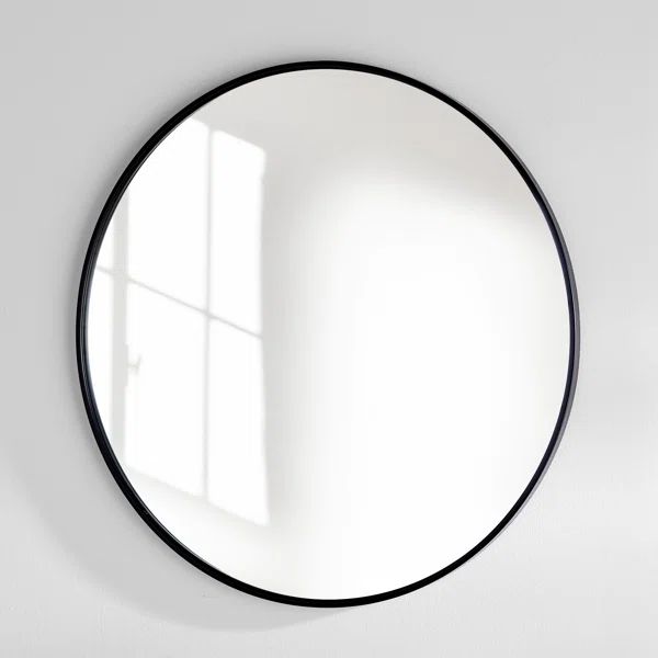 Sabine Metal Round Wall Mirror | Wayfair North America