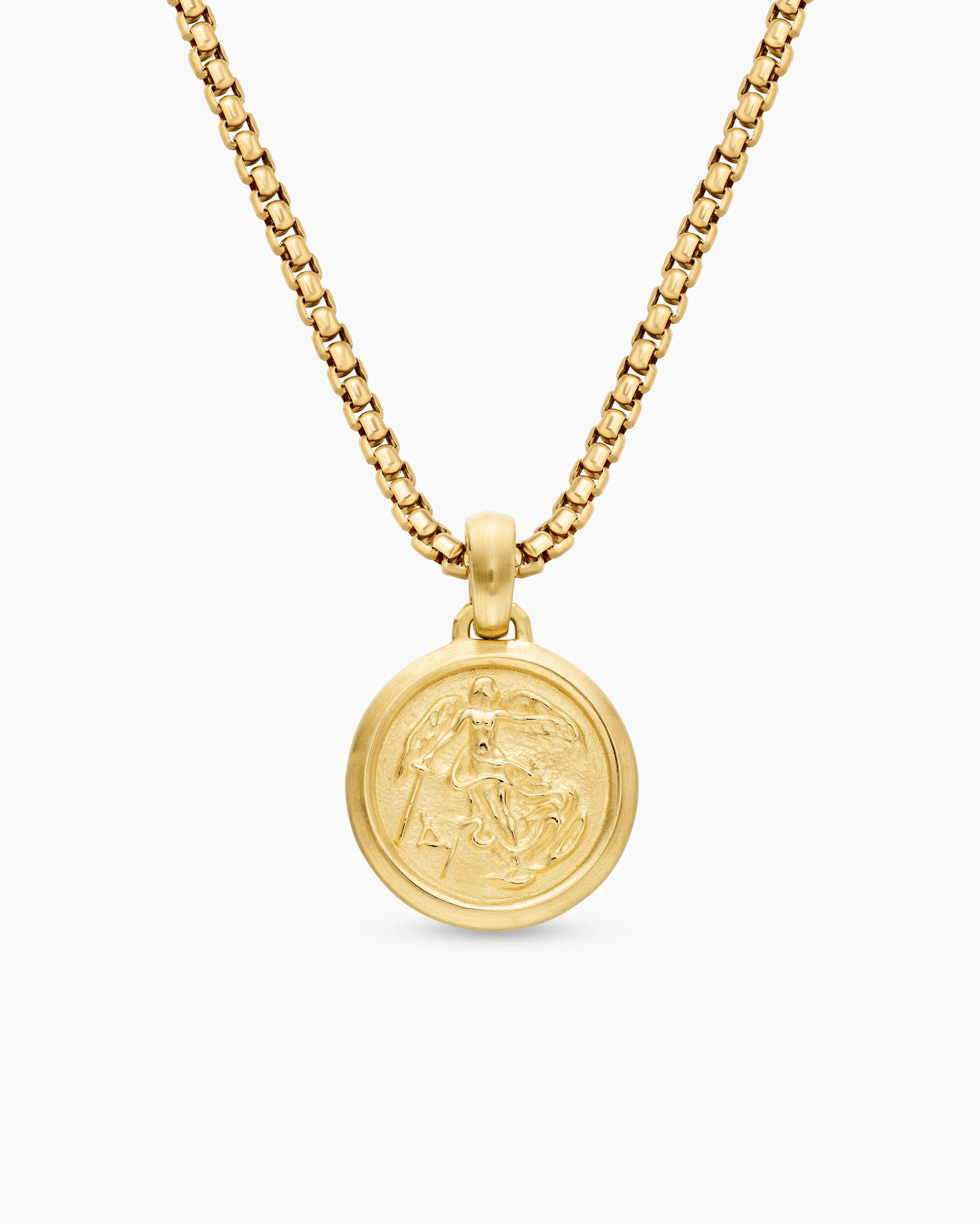 David Yurman | Petrvs® Angel Pendant in 18K Yellow Gold, 13.5mm | David Yurman