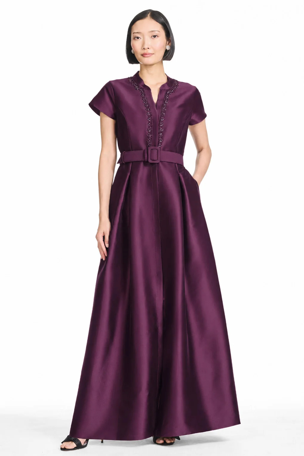 EMBELLISHED MARTA GOWN - MULBERRY | Sachin and Babi