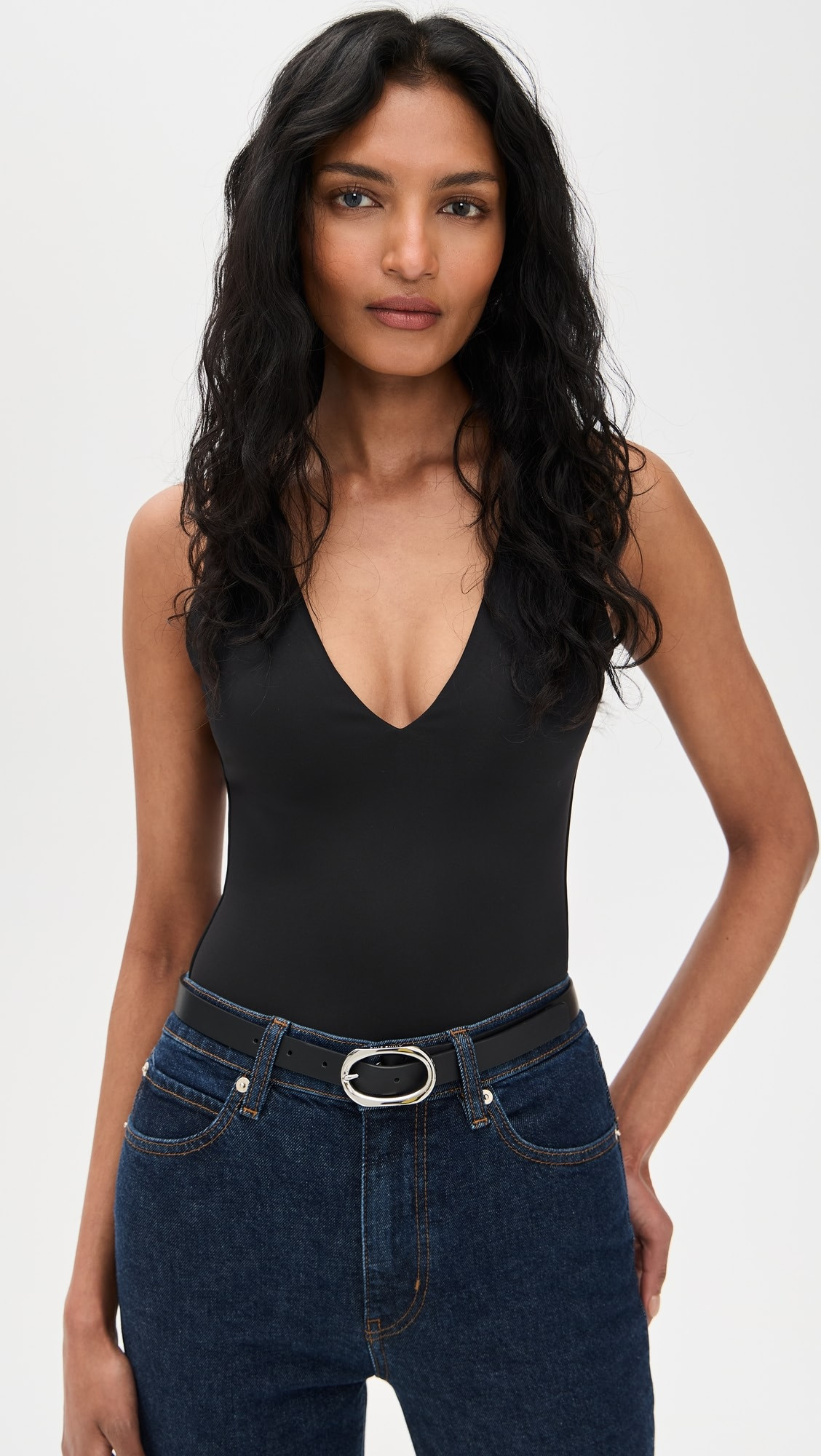 Good American Scuba Deep V Thong Bodysuit | Shopbop | Shopbop