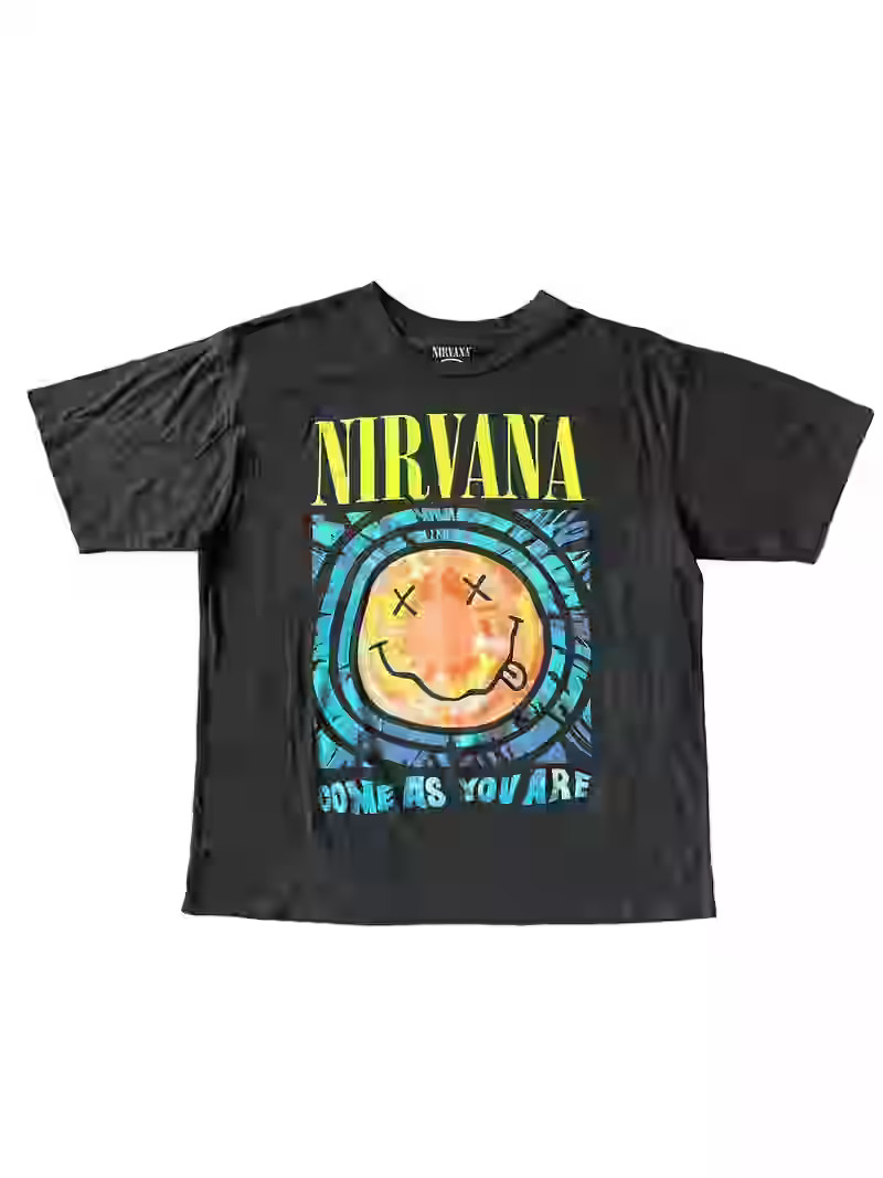 Nirvana Men’s & Big Men’s Smiley Tie Dye Graphic Tee, Sizes XS-3XL - Walmart.com | Walmart (US)