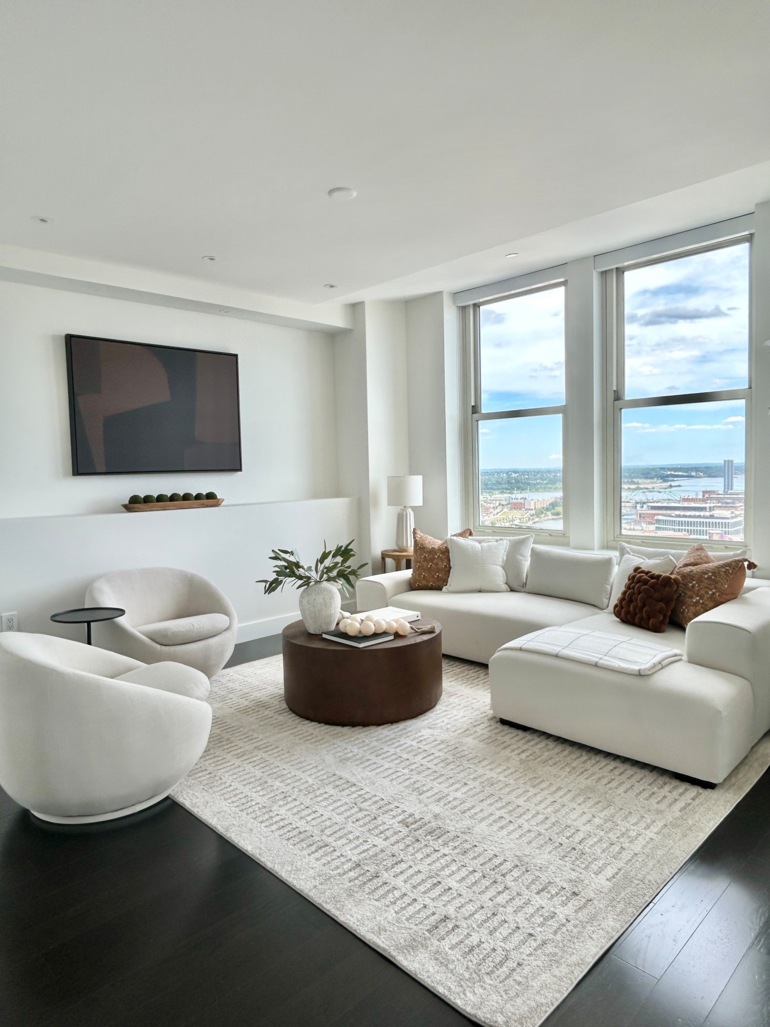 Living room style. Modern organic, earth tones with creams and browns.

#sofa
#coffeetable #rug 

#LTKHome