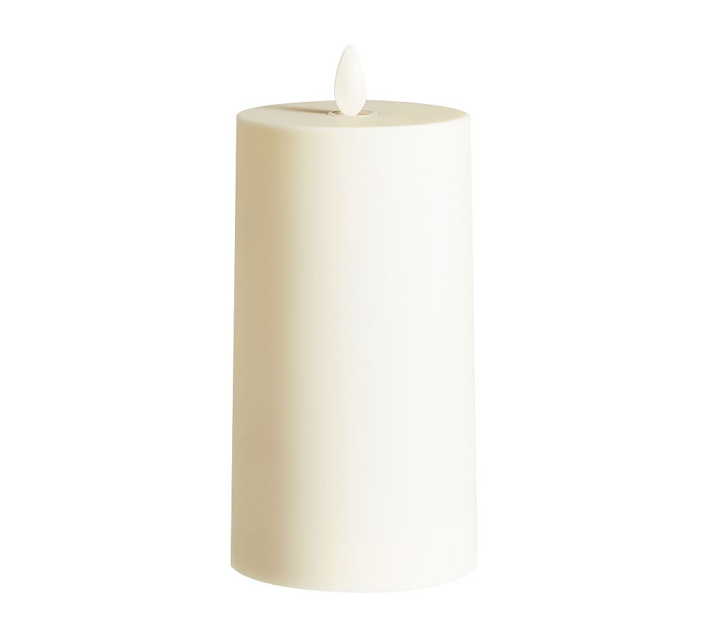 Premium Flickering Flameless Outdoor Pillar Candle | Pottery Barn (US)
