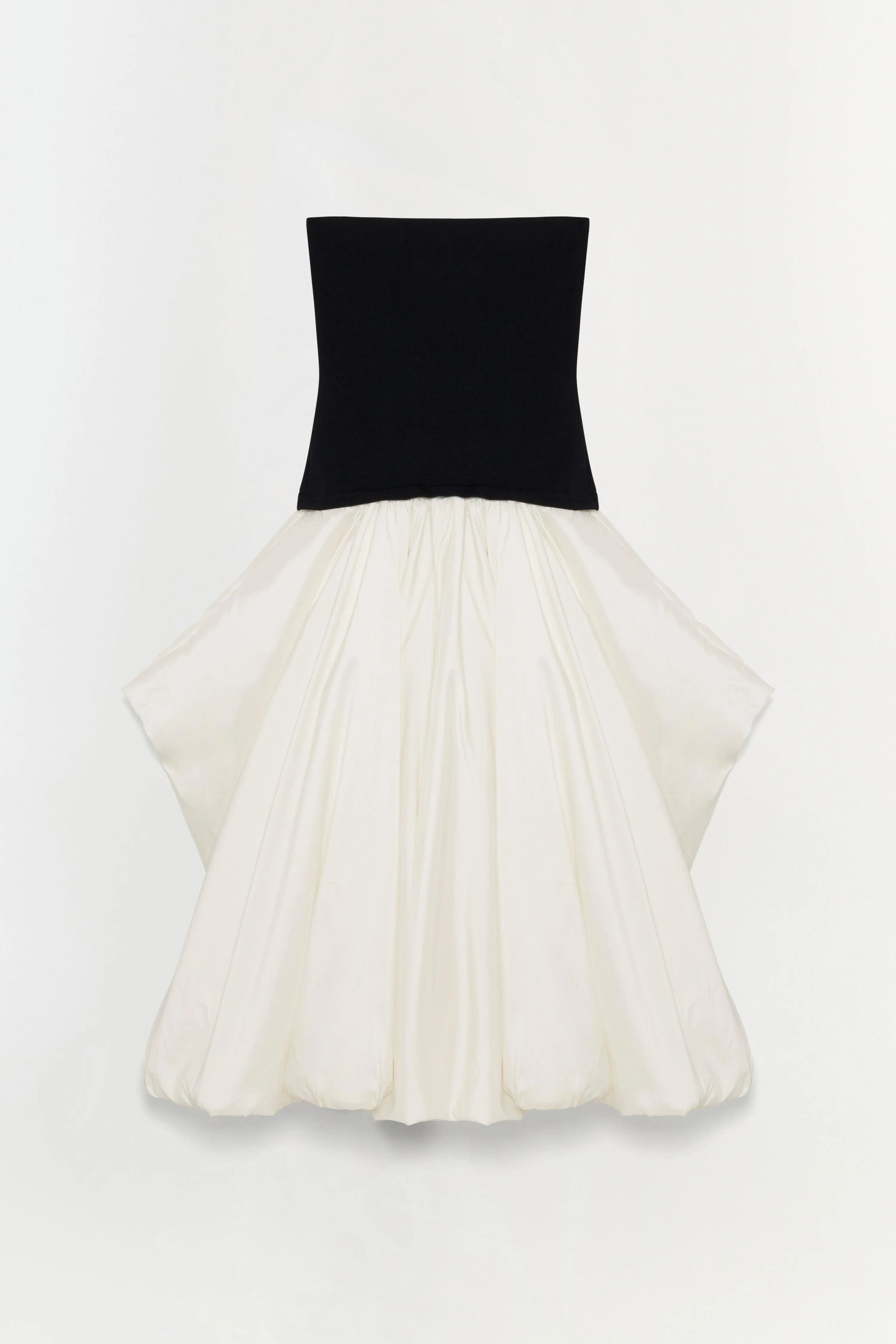 Izzy Strapless Taffeta Midi Dress | Simkhai