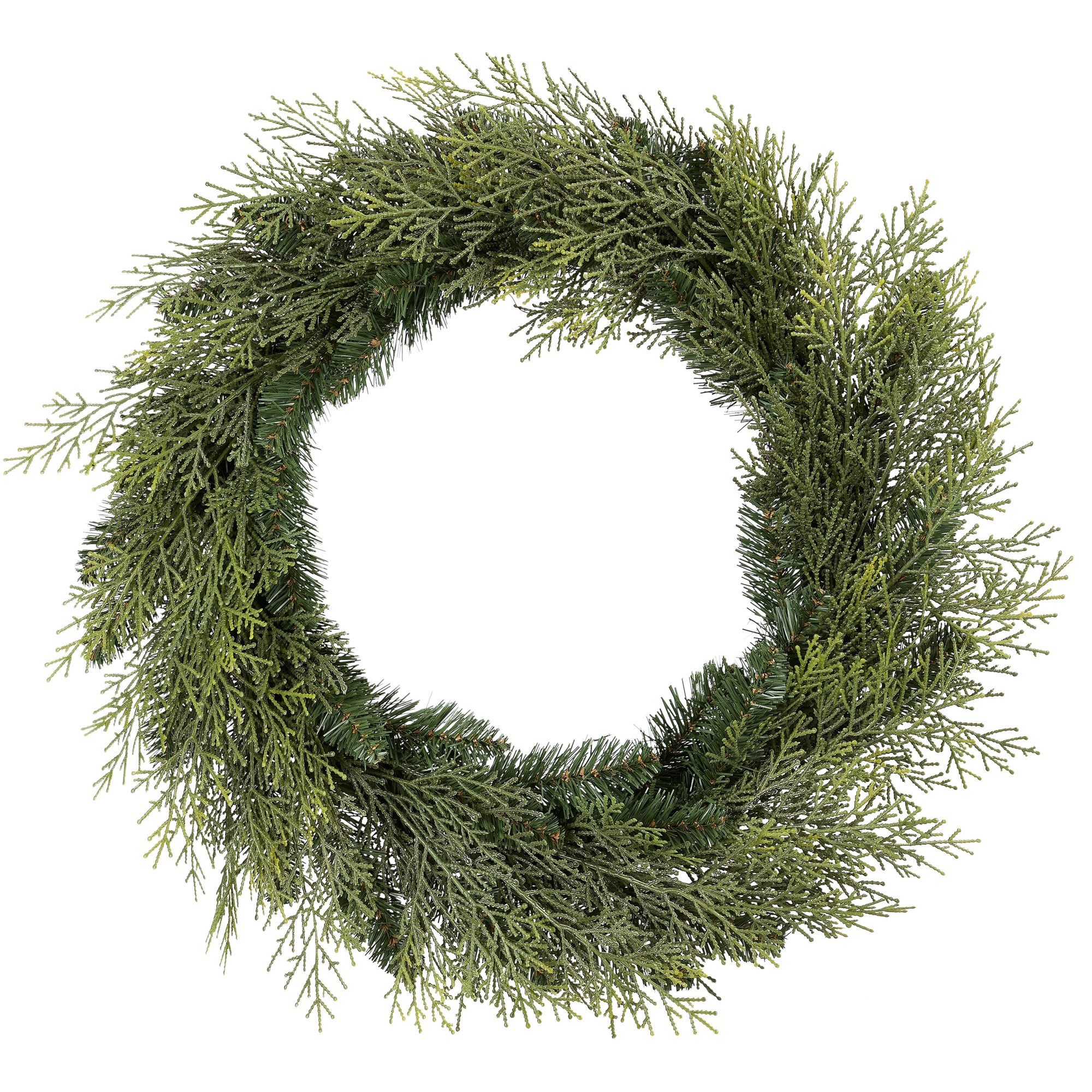 Holiday Time Unlit Cedar Wreath, 24" | Walmart (US)