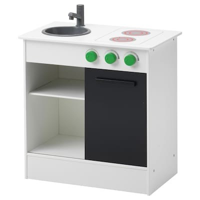 NYBAKAD Play kitchen with sliding door - white - IKEA | IKEA (DE)